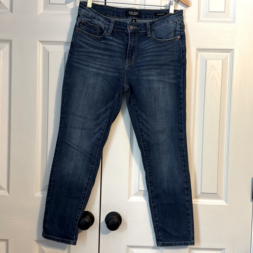 Judy Blue Adelene Mid Rise Girlfriend Jeans